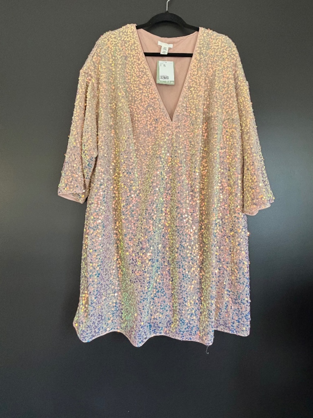 H&M Pink Sequins Dress
